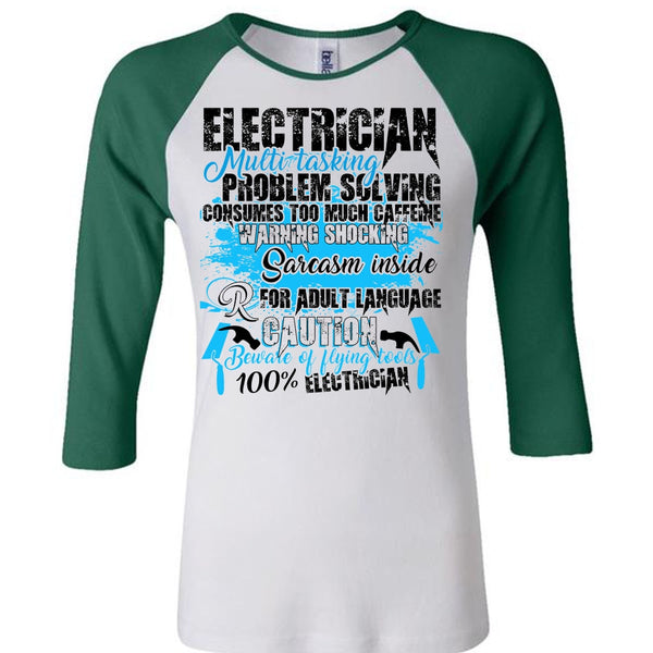 Electrician Multitasking T Shirt, I Love Electrician T Shirt, Awesome T-Shirts