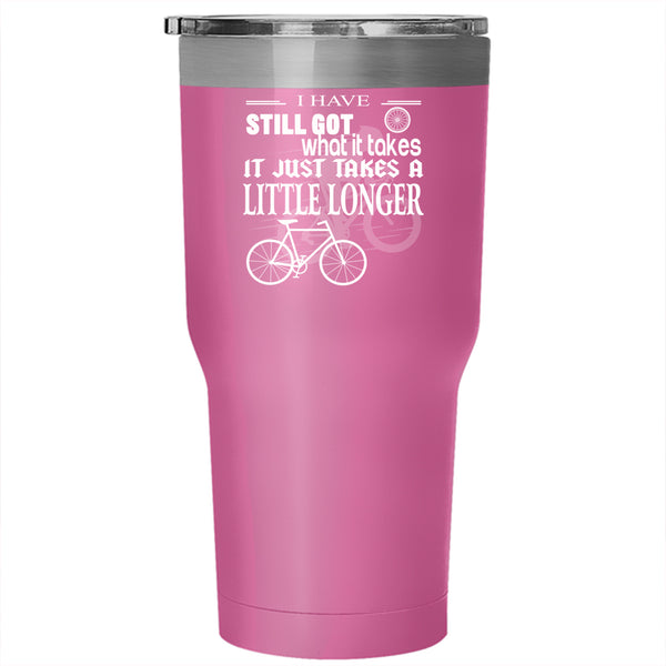 I Love Cycling Tumbler 30 oz Stainless Steel, Awesome Gift For Biker Travel Mug