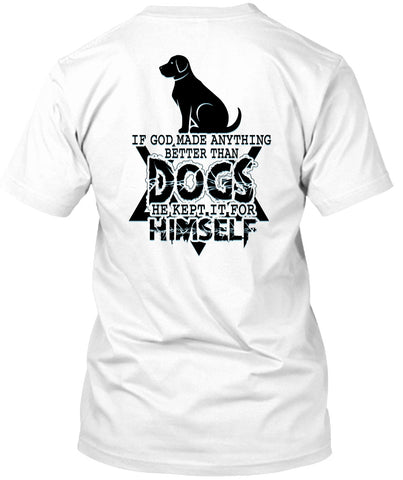 A black t-shirt with the shopify logo