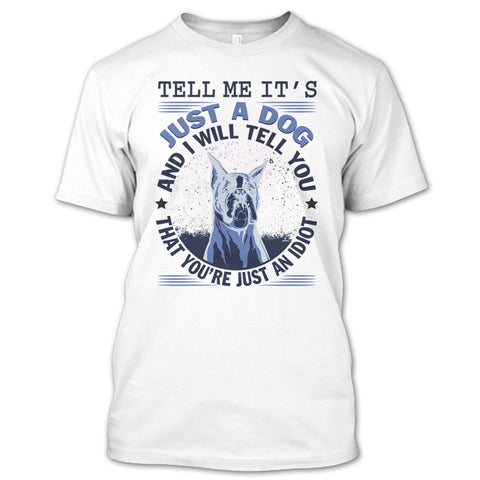 A black t-shirt with the shopify logo