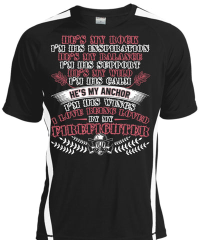 A black t-shirt with the shopify logo