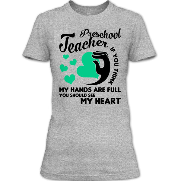 Preschool Teacher T Shirt, Teacher's Day Gift T Shirt