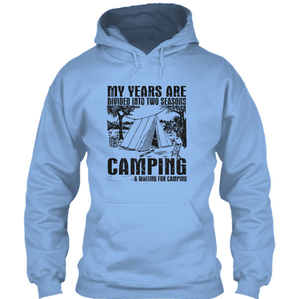 Two Seasons Camping T Shirt, Coolest Camper T Shirt