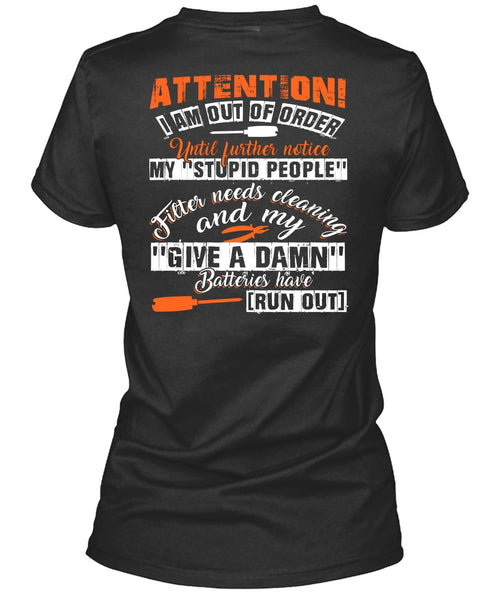 I Am Out Of Order T Shirt, Being An Electrician T Shirt