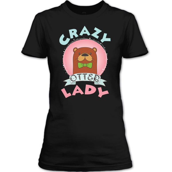 Crazy Otter Lady T Shirt, I Love Otter T Shirt