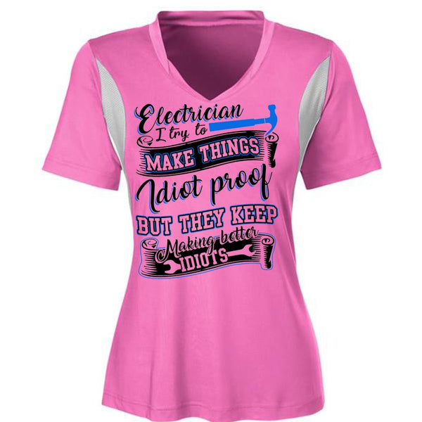 Electrician I Try To Make Things T Shirt, I Love Electrician T Shirt, Awesome T-Shirts