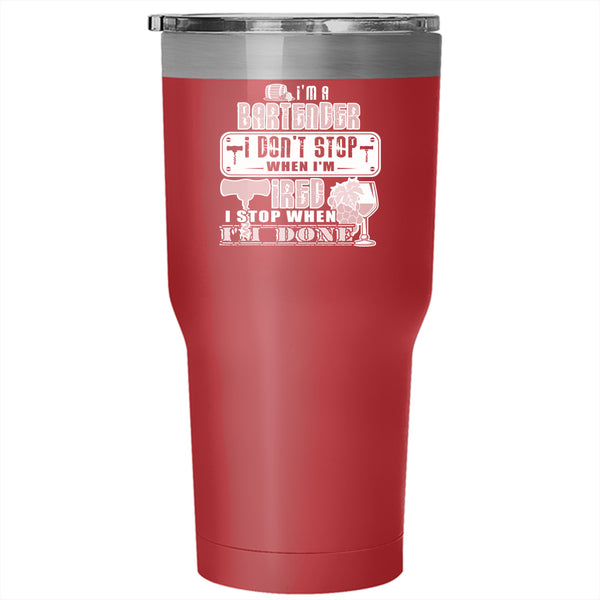 I'm A Bartender Tumbler 30 oz Stainless Steel, Funny Gift For Bartender Travel Mug