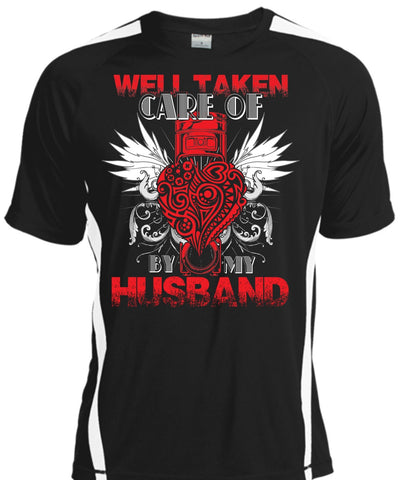 A black t-shirt with the shopify logo