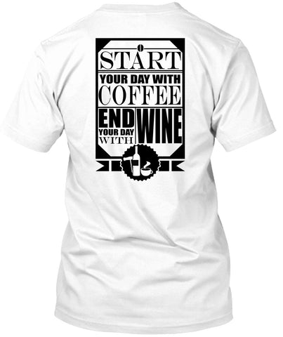 A black t-shirt with the shopify logo