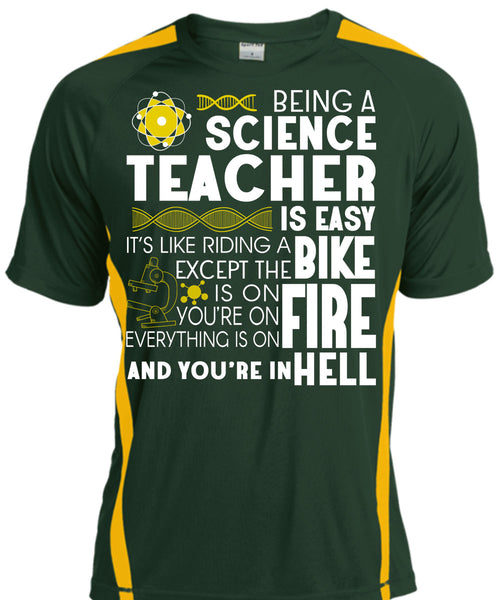 Being A Science Teacher Is Easy T Shirt, It's Like Riding A Bike T Shirt, Cool Shirt