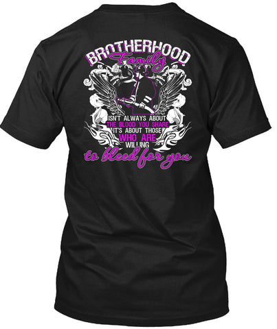 A black t-shirt with the shopify logo