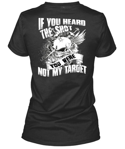 A black t-shirt with the shopify logo