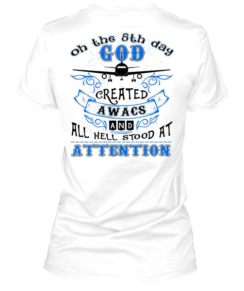 God Created Awacs T Shirt, I Love Pilot T Shirt