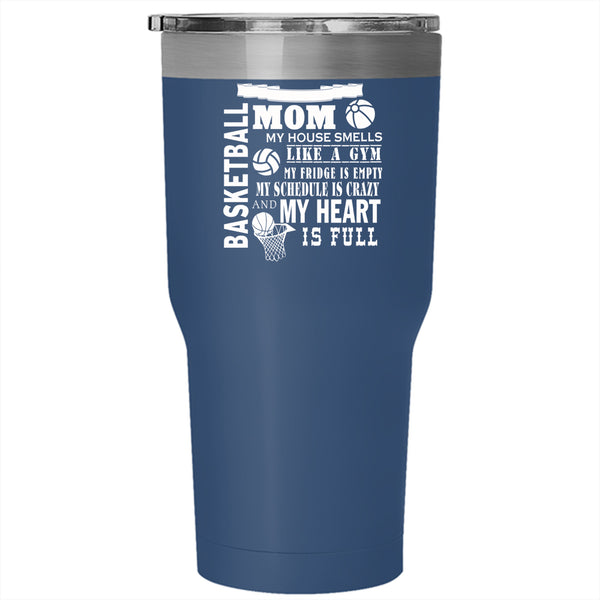 I'm A Basketball Mom Tumbler 30 oz Stainless Steel, Best Gift For Mommy Travel Mug