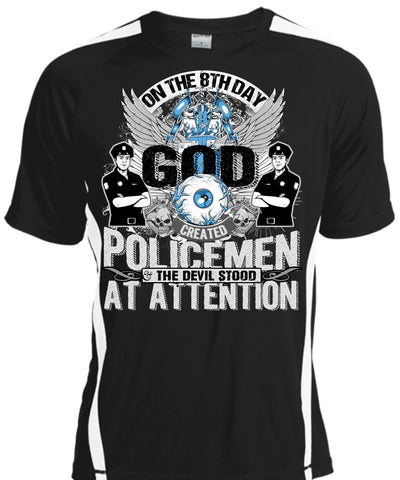 A black t-shirt with the shopify logo