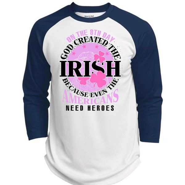 God Created The Irish T Shirt, I Love My Life T Shirt, Awesome T-Shirts  (Polyester Game Baseball Jersey)
