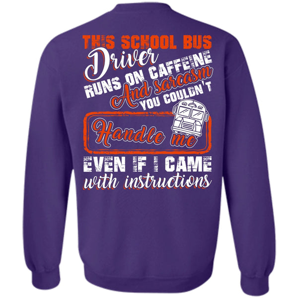 Runs On Caffeine T Shirt, I Love Bus Sweatshirt