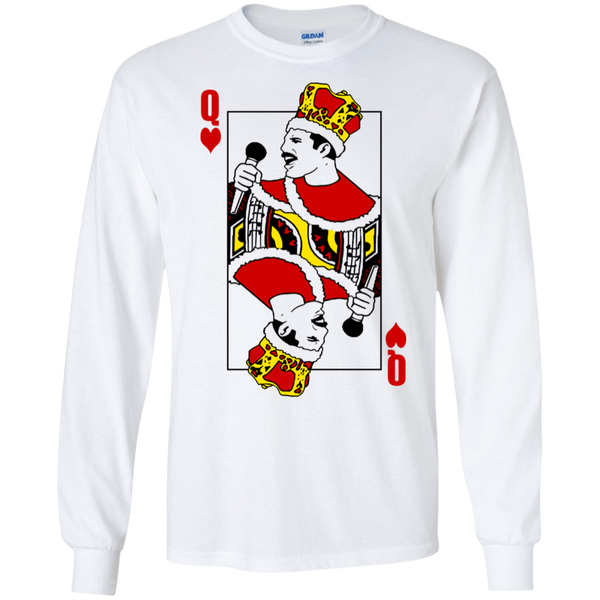 Queen Band shirt Freddie Mercury t shirt with playing card - Queen TShirt Funny Women Graphic Tee Music Band T-Shirt Girlfriend Gift for Her