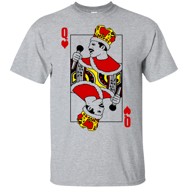 Queen Band shirt Freddie Mercury t shirt with playing card - Queen TShirt Funny Women Graphic Tee Music Band T-Shirt Girlfriend Gift for Her