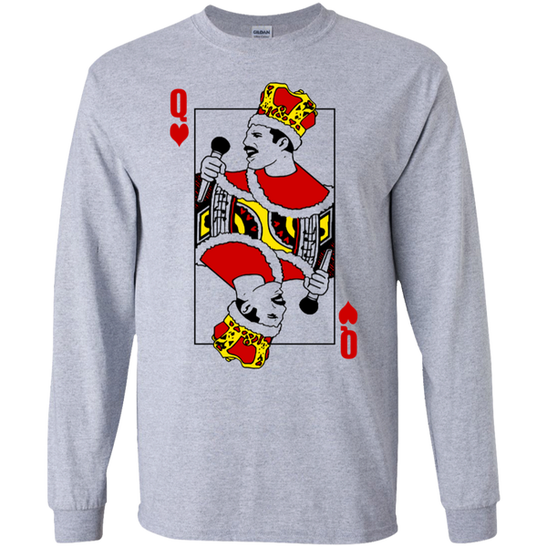 Queen Band shirt Freddie Mercury t shirt with playing card - Queen TShirt Funny Women Graphic Tee Music Band T-Shirt Girlfriend Gift for Her