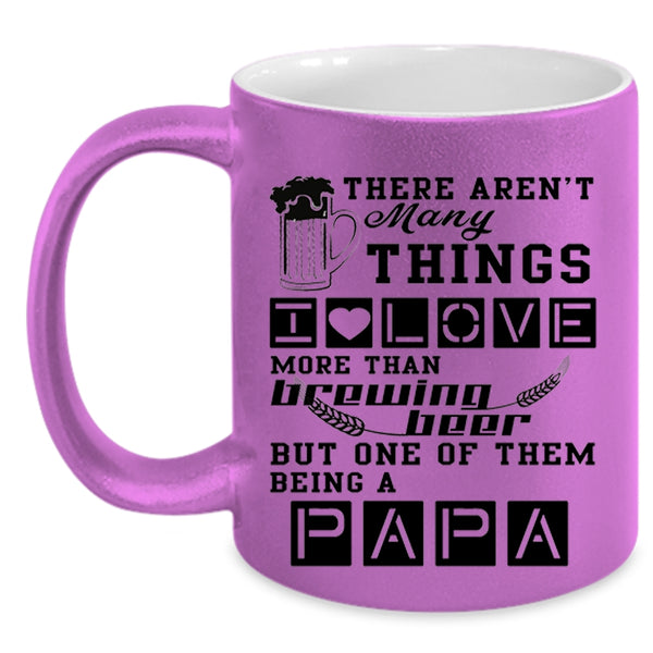 Being A Papa Coffee Mug, I Love Brewing Beer Accent Mug