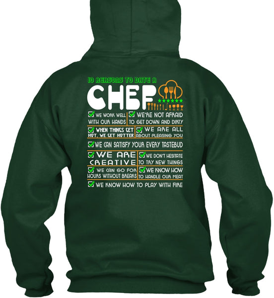 10 Reason To Date A Chef T Shirt, I Love Cooking T Shirt