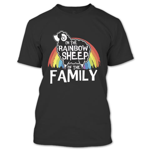 A black t-shirt with the shopify logo