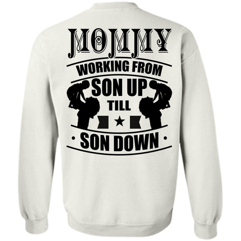 A black t-shirt with the shopify logo