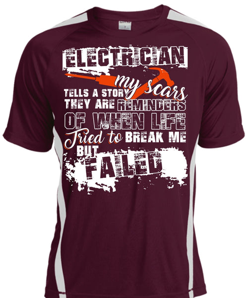 Electrician Tells A Story My Scars T Shirt, Being An Electrician T Shirt, Cool Shirt