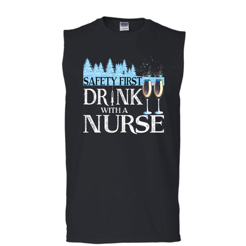 A black t-shirt with the shopify logo