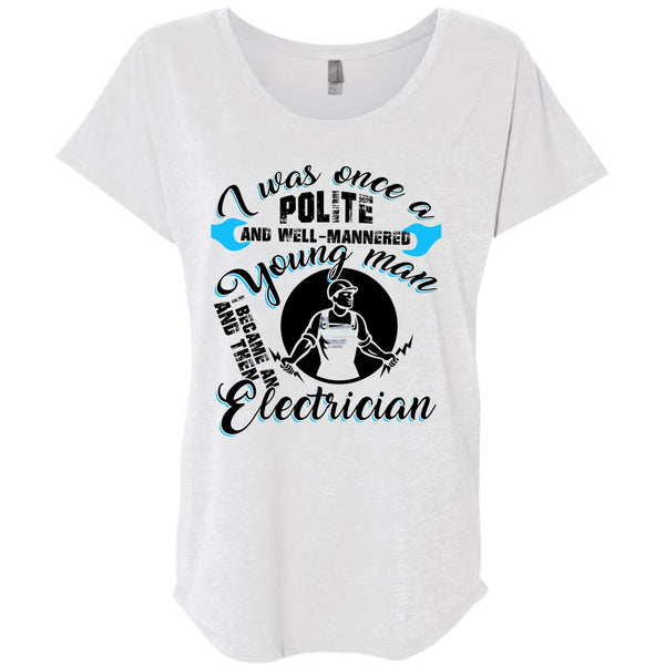 I Became An Electrician T Shirt, Being An Electrician T Shirt, Awesome T-Shirts