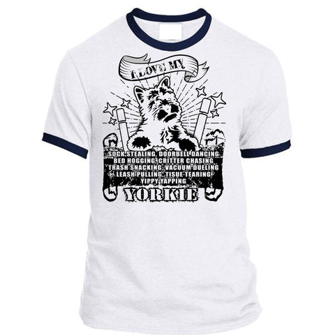 A black t-shirt with the shopify logo