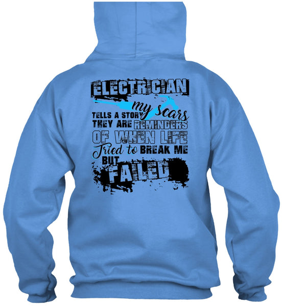 Electrician Tells A Story My Scars T Shirt, I Love Electrician T Shirt