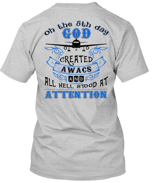 God Created Awacs T Shirt, I Love Pilot T Shirt