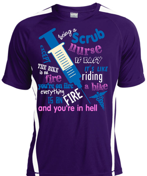 Being A Scrub Nurse Is Easy T Shirt, It Like Riding A Bike T Shirt, Cool Shirt