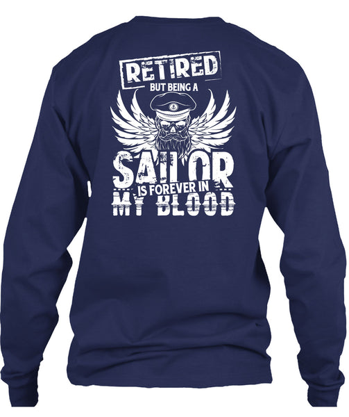 Being A Sailor Is Forever In My Blood T Shirt, I Love Beach T Shirt
