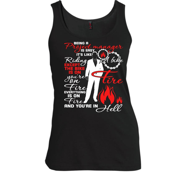 Being A Project Manager T Shirt, It's Easy It's Like Riding A Bike T Shirt, Cool T Shirt
