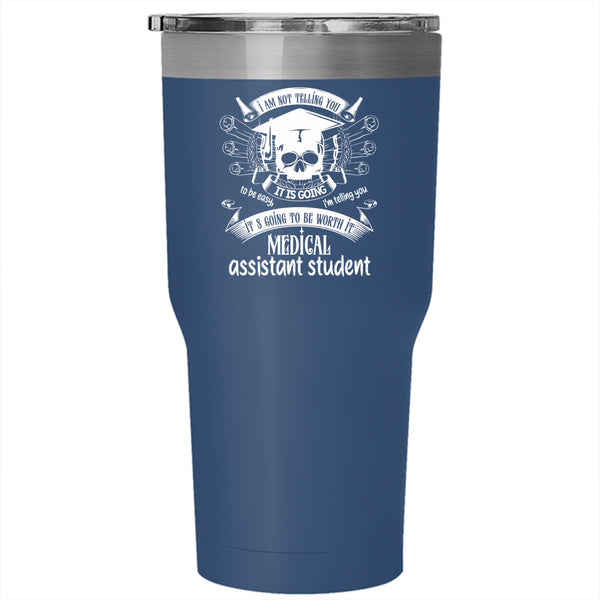 Medical Assistant Student Tumbler 30 oz Stainless Steel, Nursing Student Travel Mug