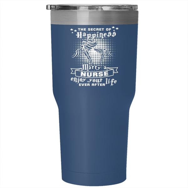 Marry A Nurse Tumbler 30 oz Stainless Steel, I Love My Nurse Travel Mug