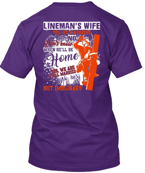 Lineman's Wife T Shirt, Being A Lineman T Shirt