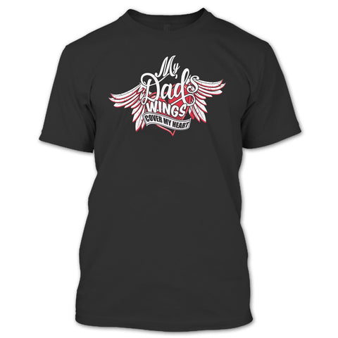 A black t-shirt with the shopify logo