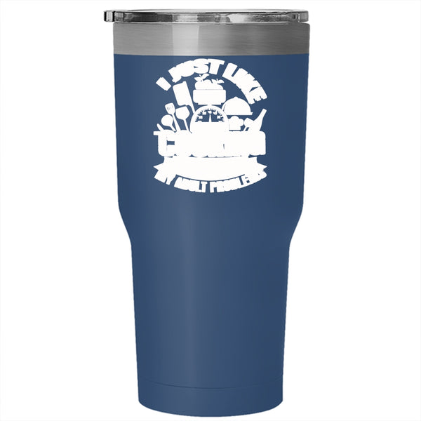 I Just Like Cooking Tumbler 30 oz Stainless Steel, Ignore All Of My Adult Problems Travel Mug