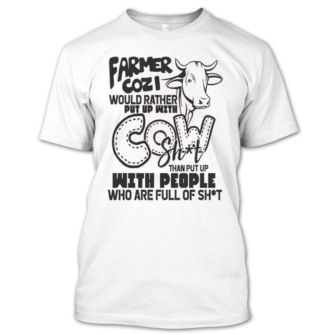 A black t-shirt with the shopify logo