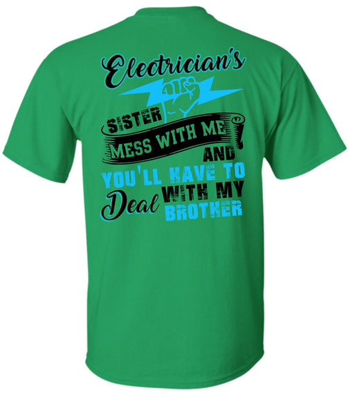 Electrician's Sister T Shirt, I Love Electrician T Shirt