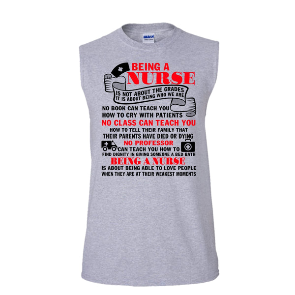 Being A Nurse T Shirt, Gift For Nurse T Shirt, Awesome t-shirts (Men's Cotton Sleeveless)