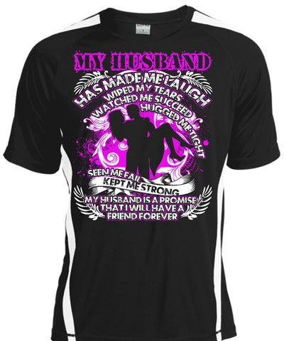 A black t-shirt with the shopify logo