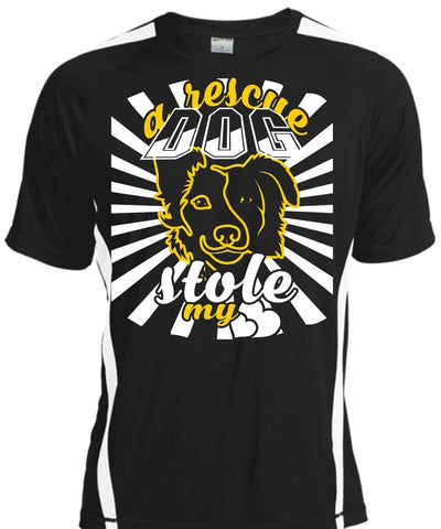 A black t-shirt with the shopify logo