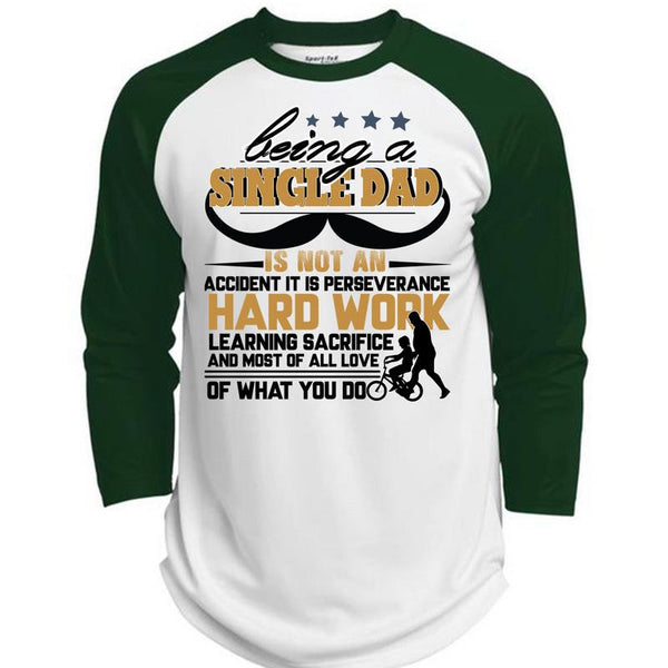 Being A Single Dad T Shirt, I Love Papa T Shirt, Awesome T-Shirts  (Polyester Game Baseball Jersey)