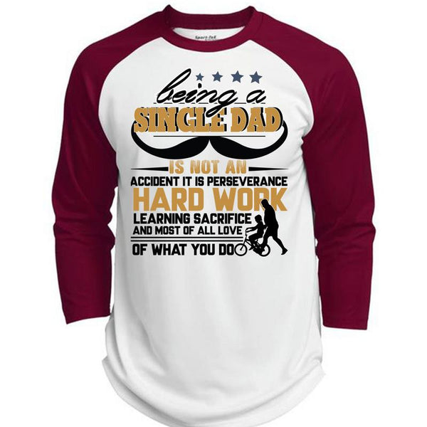 Being A Single Dad T Shirt, I Love Papa T Shirt, Awesome T-Shirts  (Polyester Game Baseball Jersey)