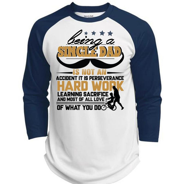 Being A Single Dad T Shirt, I Love Papa T Shirt, Awesome T-Shirts  (Polyester Game Baseball Jersey)